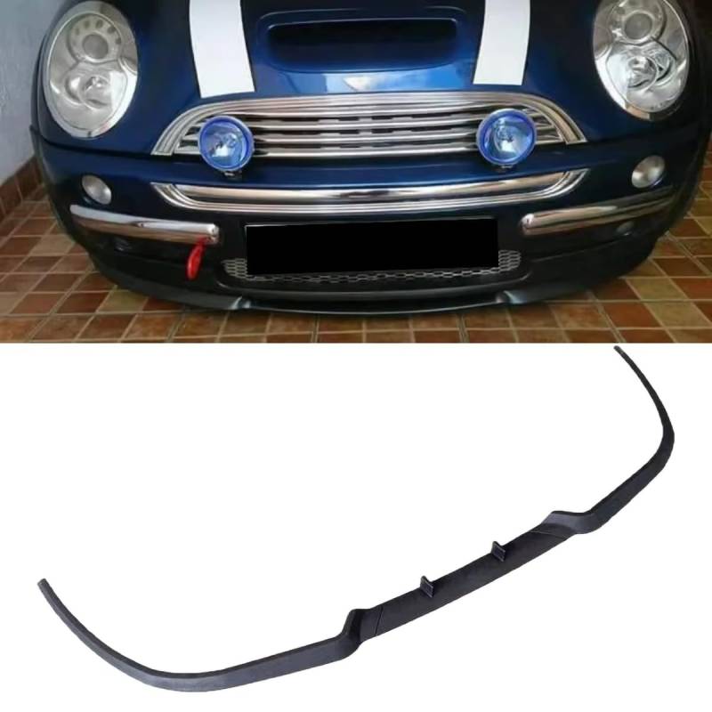 Spoilerlippe für Frontstoßstange für Mini Cooper, Stoßstangen-Kinnsplitter-Lippendiffusor, ABS-Material,A-Black von ljxwzh