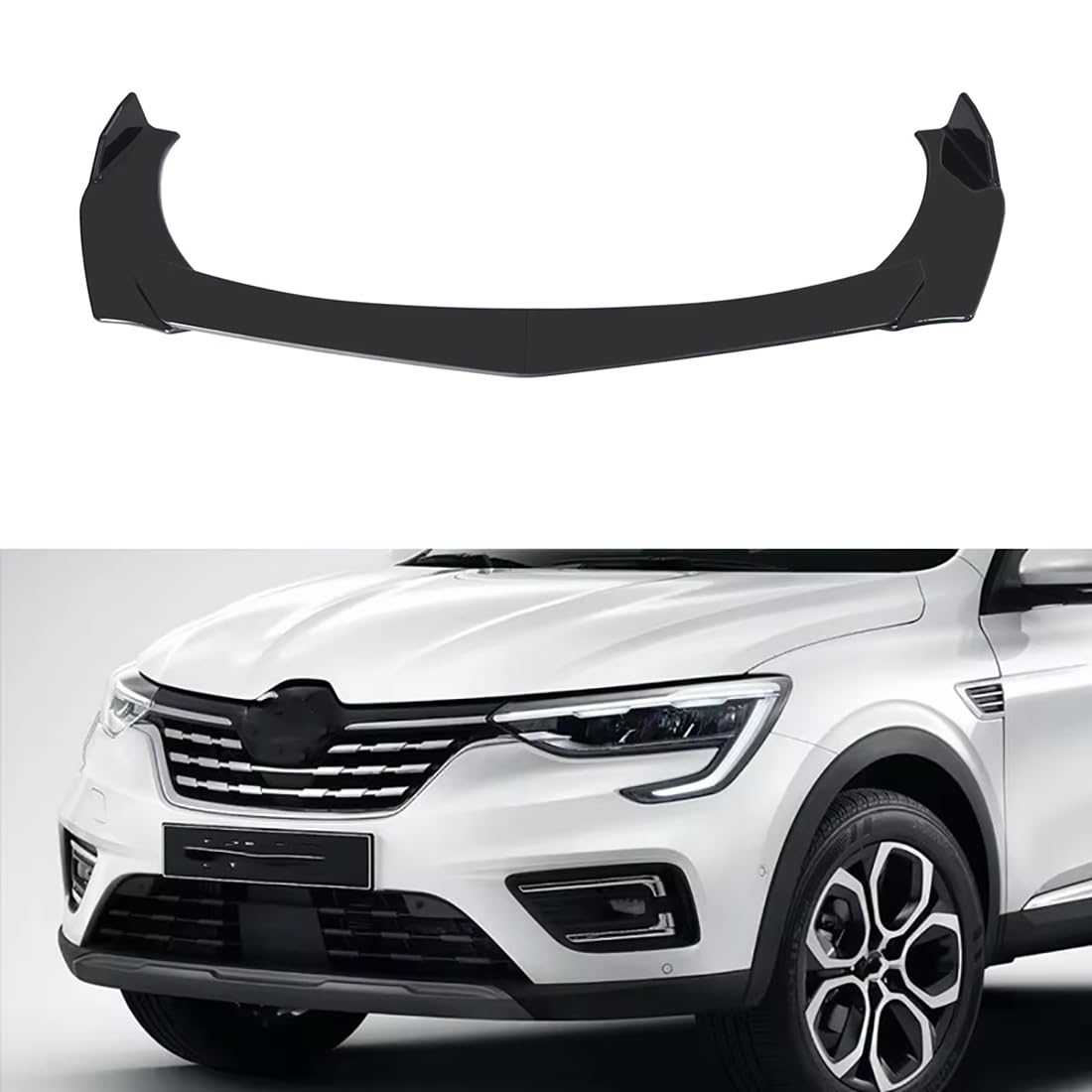 Spoilerlippe für Frontstoßstange für Renault Samsung XM3 2021-2024, Stoßstangen-Kinnsplitter-Lippendiffusor, ABS-Material von ljxwzh