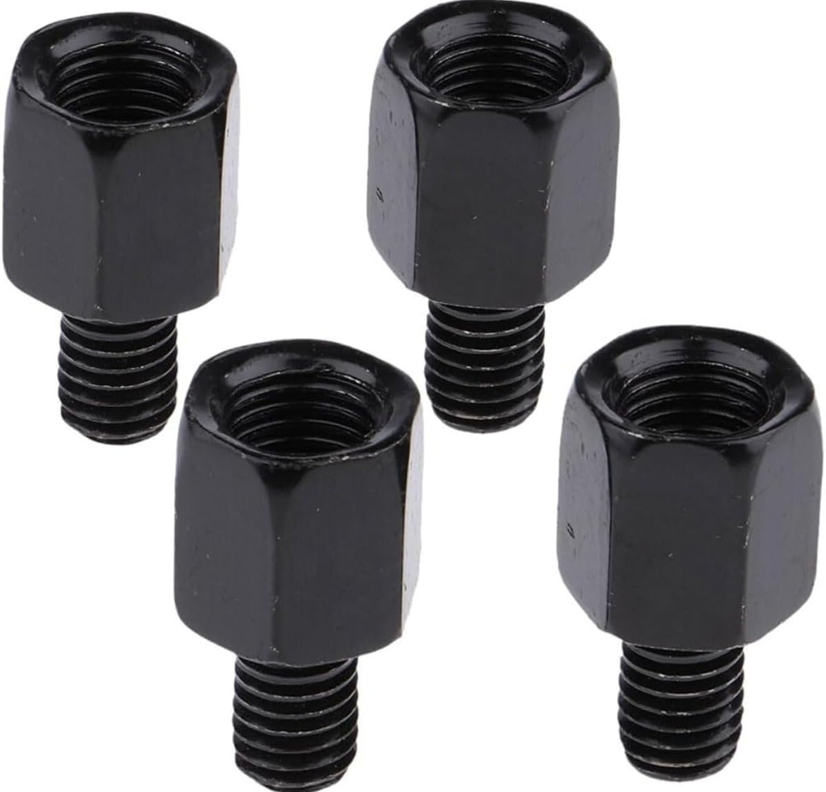 Lohill 3 Stück Motorradspiegel Adapter-4Pcs M10 auf M8, M10 auf M10 Linksgewinde/Rechtsgewinde, Motorrad Rückspiegel Adapter Roller Schrauben für Motorrad Moped Roller Spiegel Adapter Gewinde Adapter von lohill