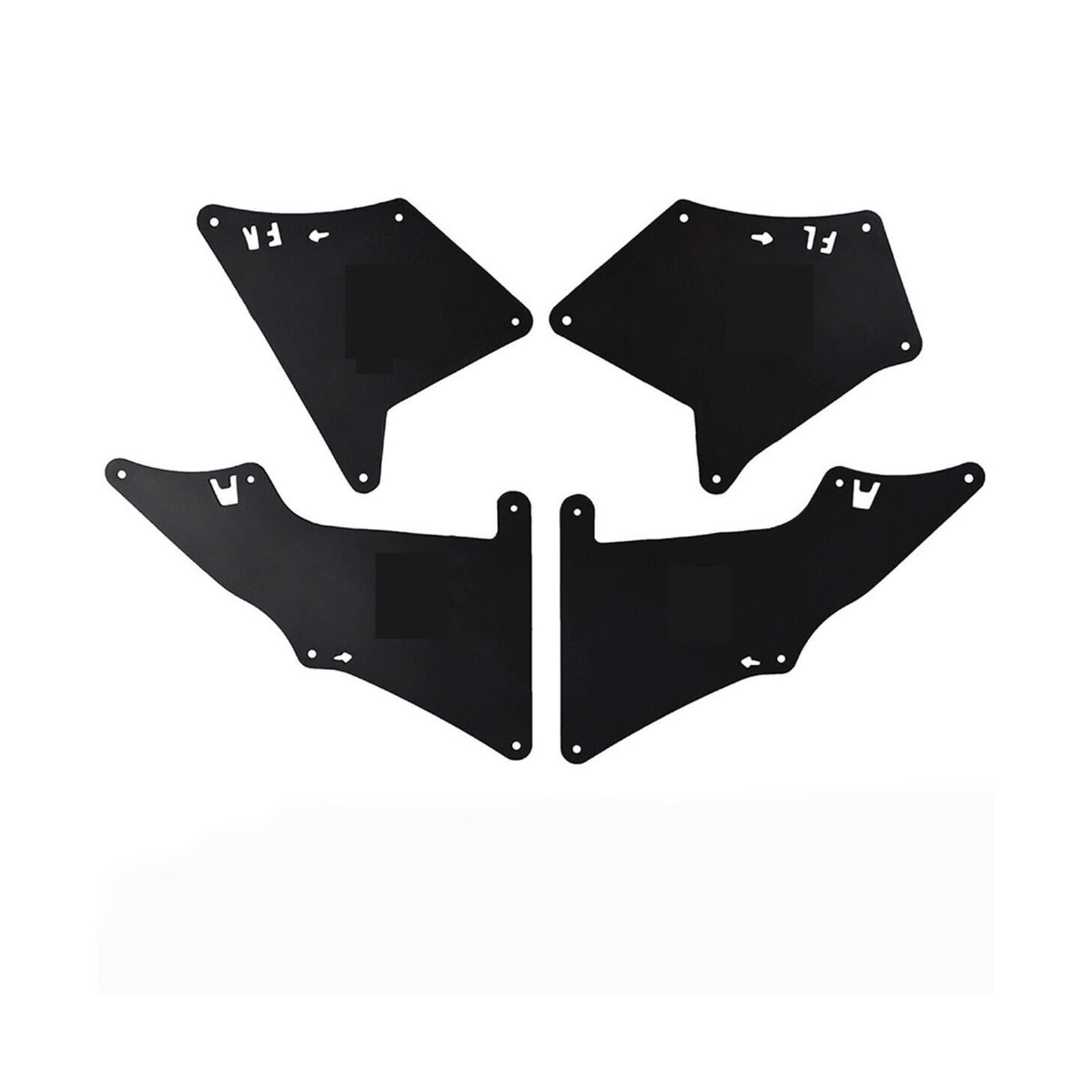 Fender Für Toyota für 4Runner FJCruiser für Lexus GX460 Schmutzfänger Spritzschutz Schmutzfänger Kotflügel Liner Schild für mit 16 Stück Clips von luoliang