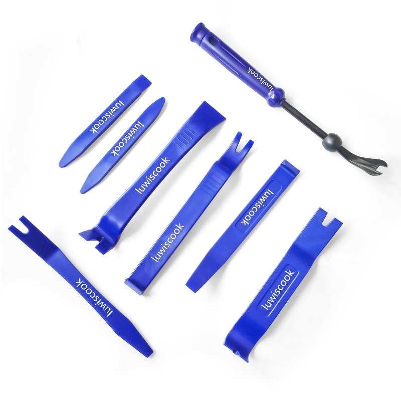 luwiscook Auto Trim Removal Tool Set, Türverkleidung Fastener Removal Tool für Interieur, Türverkleidung, Armaturenbrett, Stereo (8tlg Blau) von luwiscook