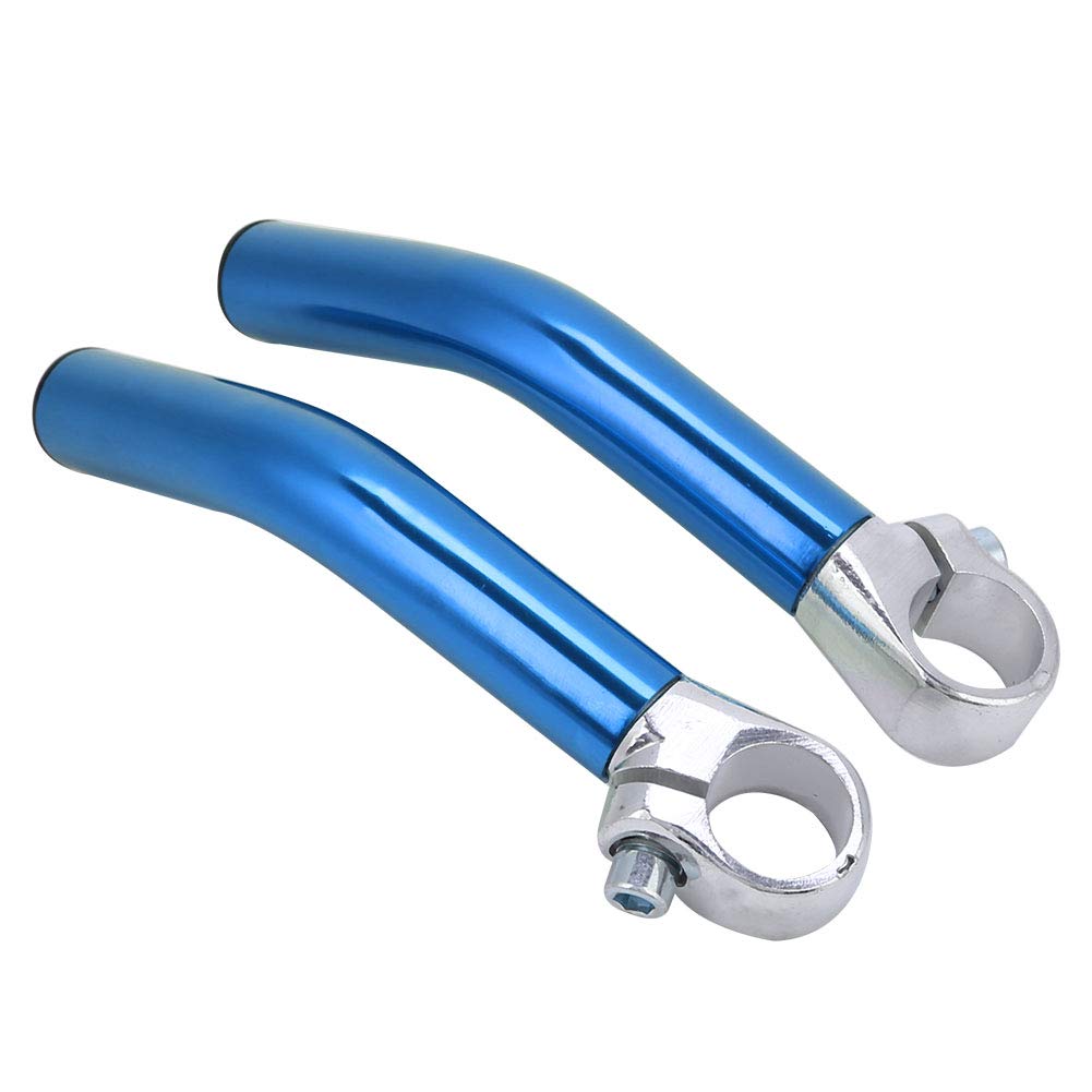 1 Pair Aluminum Alloy Mountain Bike Road Handlebar Bar End Bike Handlebar Black (blue) von lvifloae