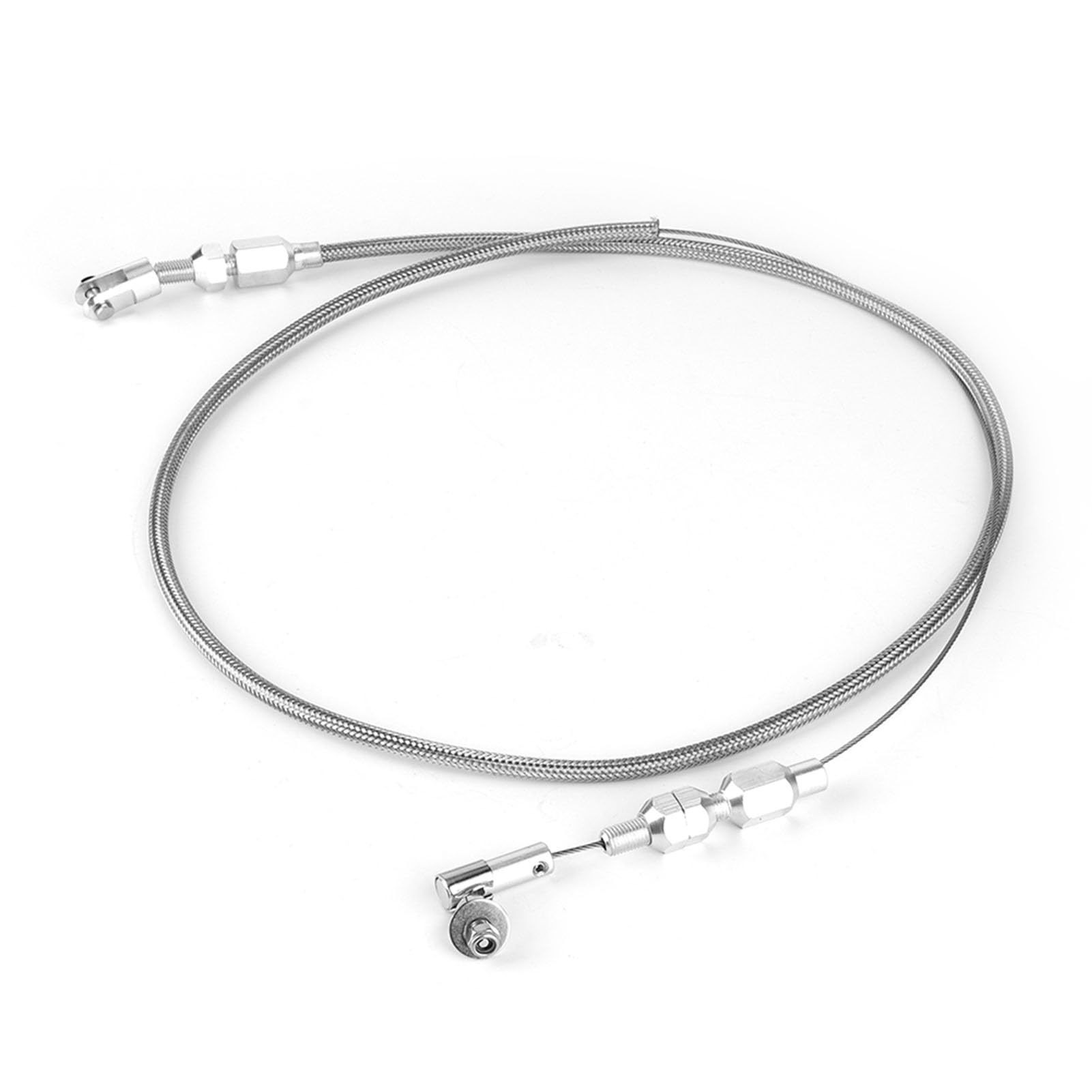 36-Zoll-Gaszug, universeller Ersatz, passend für 350 302 SBCR, Gummiabdeckung, Gaszug-Reparatursatz, Edelstahl-Beschleunigerzug (stainless steel braided tube) von lvifloae