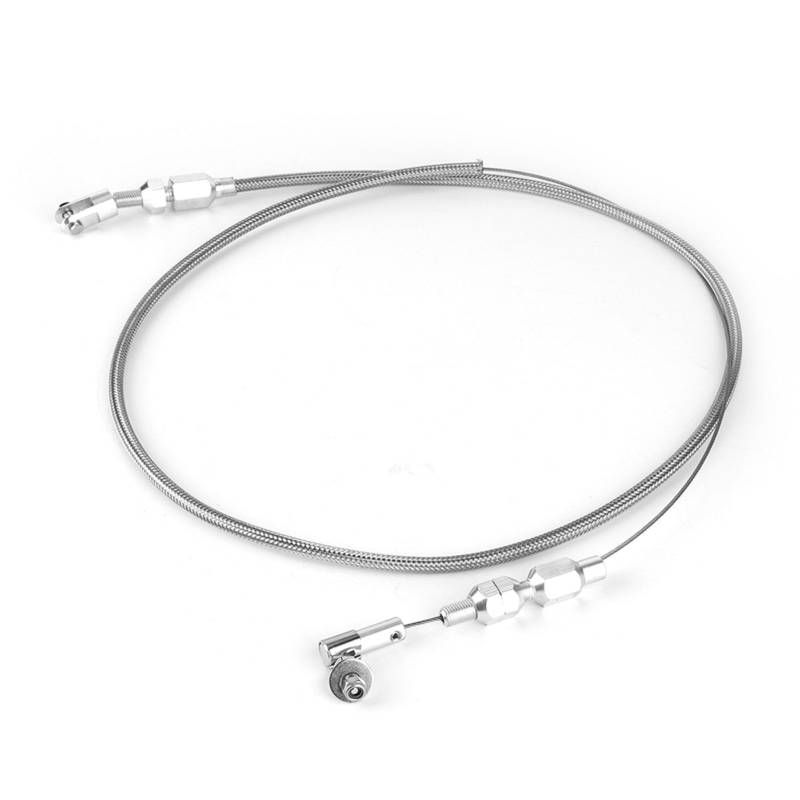 36-Zoll-Gaszug, universeller Ersatz, passend für 350 302 SBCR, Gummiabdeckung, Gaszug-Reparatursatz, Edelstahl-Beschleunigerzug (stainless steel braided tube) von lvifloae