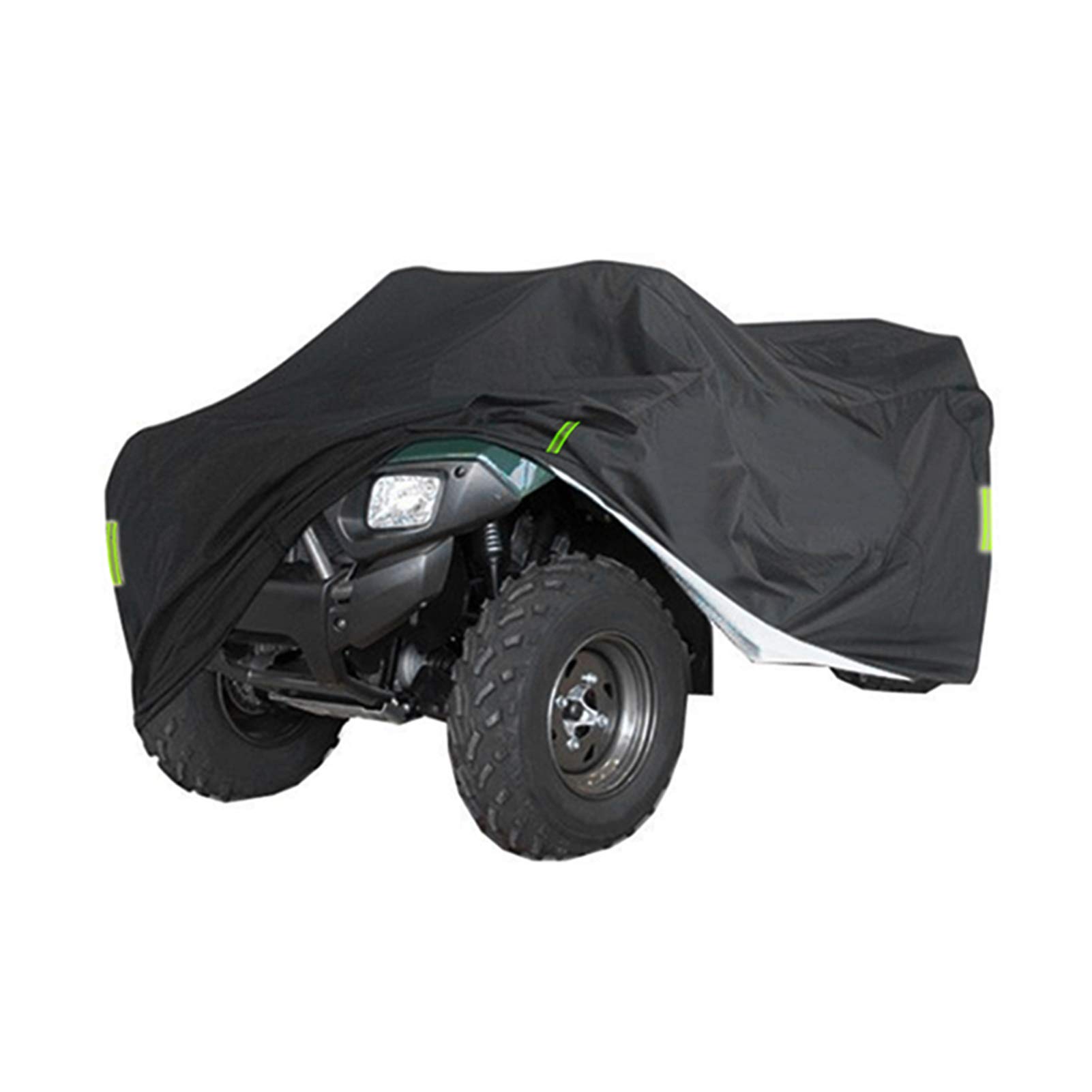 ATV-Abdeckung, robust, wasserdicht, staubdicht, UV-Schutz, Ripstop-Außenschutz mit reflektierendem Streifen, M/L/XL/XXL/XXXL, Schwarz (L) von lvifloae