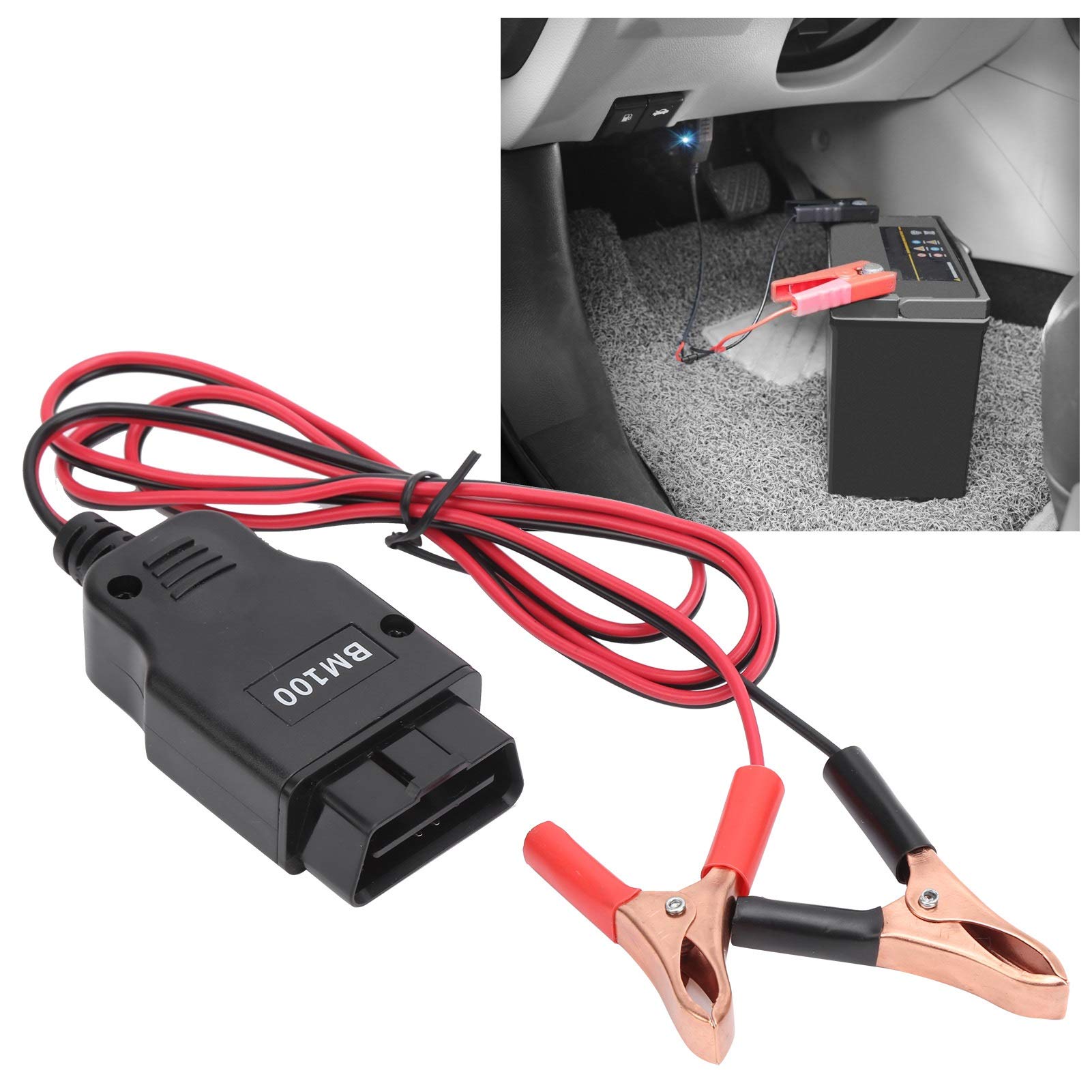 lvifloae 12-V-Autobatterie-Testkit, OBD2-Speichersparkabel, universell, für Fahrzeuge ab 1996 von lvifloae