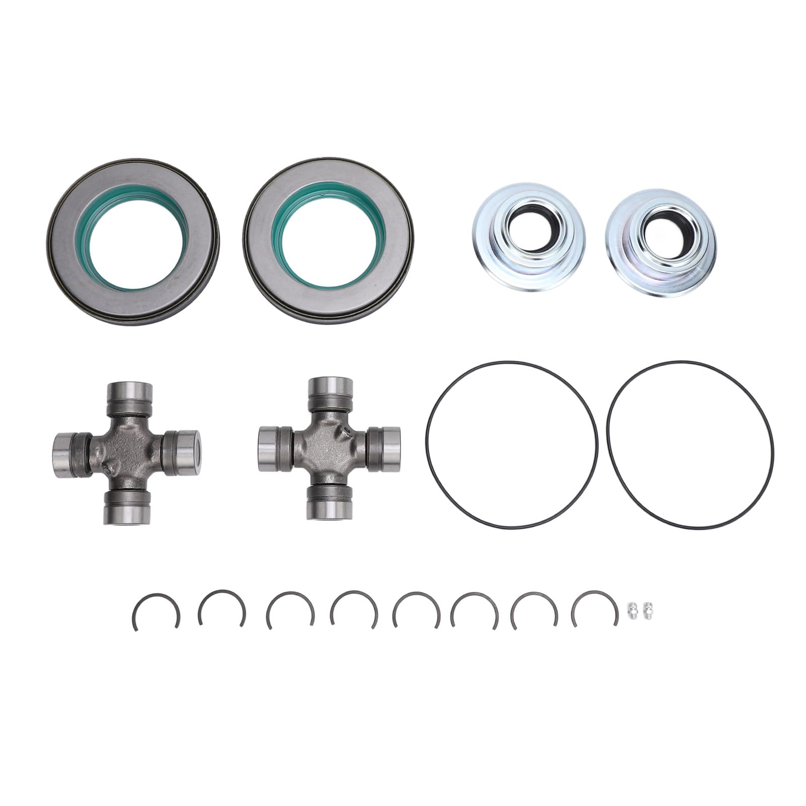 lvifloae 18-teiliges Vorderachsdichtungs-U-Gelenk-Set 2017426, links-rechts-Außenrohrdichtungssatz für Dana Super 60 4x4 2005 bis 2014 von lvifloae