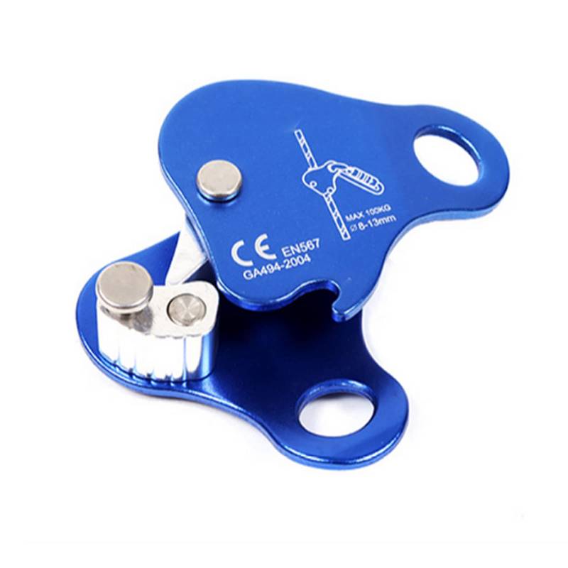 lvifloae Climbing Pulley Ascender Aluminiumlegierung Pulley Block, bewegliche selbstsichernde Seil Greifer Outdoor Klettern Bergsteigen Seil Ascender Fallschutz Aerial Work Protect von lvifloae