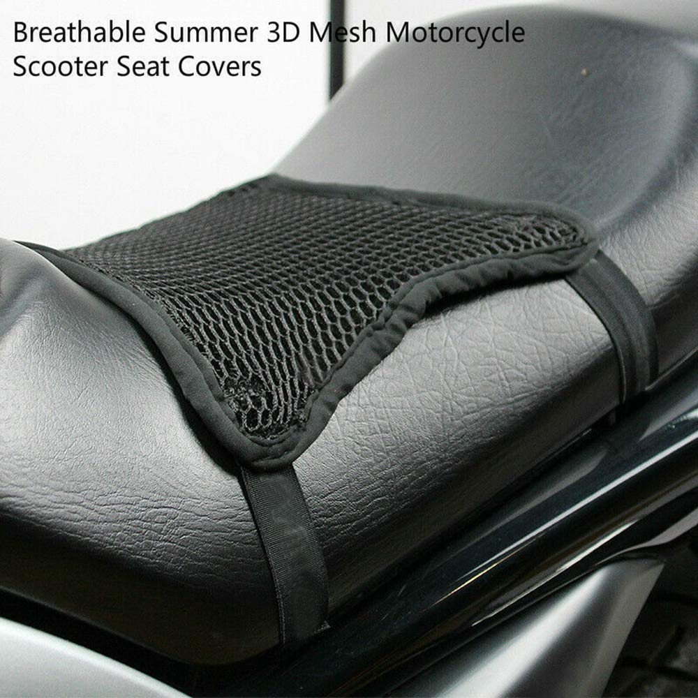 lvifloae Motorrad Cool Sitzbezug Universal Kissen Schutz Sonnenschutz Matte Mesh Sitz Sonnenpolster für Motorrad Zubehör von lvifloae