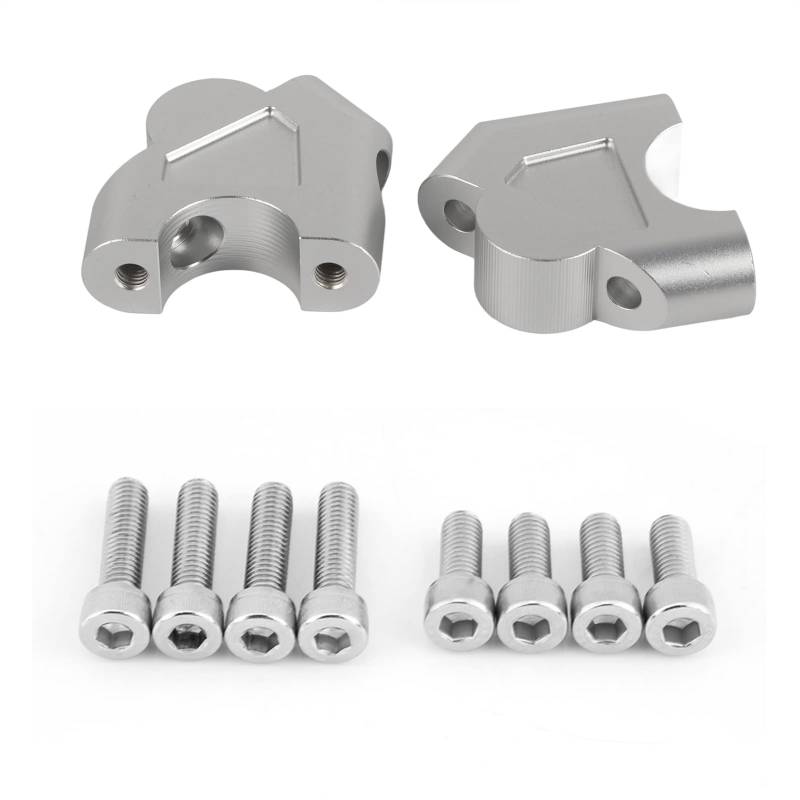 lvifloae Motorrad Lenker Riser Hohe Adapter Für R1200gs Lc ADV 14-18 Höhe Extender Legierung (Silver) von lvifloae