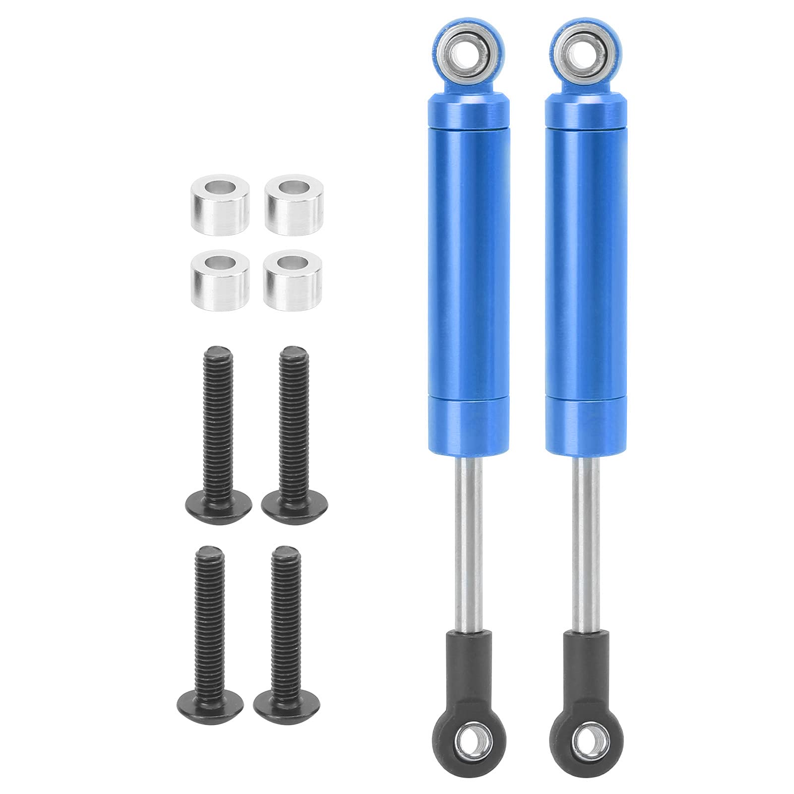 lvifloae RC -Stoßdämpfer Absorber 2pcs RC 80 mm Aluminium gebautes Federschockdämpfer für Traxxas Slash 2WD RC Car (blau) (Blau) von lvifloae