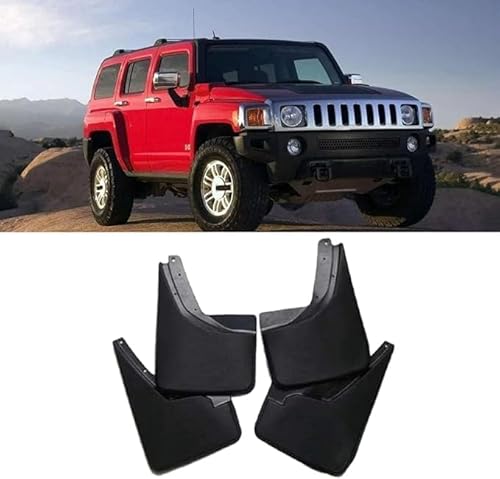 4 Stück Auto Schmutzfänger für Hummer H3 H3T 2006~2010, Vorne Hinten Räder Kotflügel Dustproof Kratzfest Spritzschutz Schutzbleche, Vollschutz AutozubehöR von lvjiena