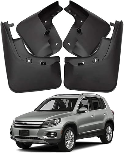 4 Stück Auto Schmutzfänger für VW Tiguan 2008-2015 2009 2010 2011 2012 2013 2014, Vorne Hinten Räder Kotflügel Dustproof Kratzfest Spritzschutz Schutzbleche, Vollschutz AutozubehöR von lvjiena