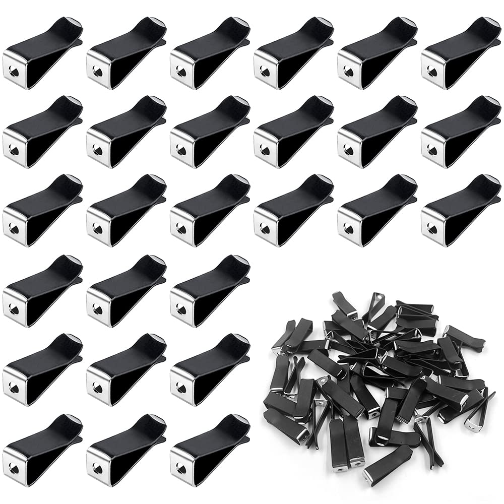 lyfLux 50 Stück Quadratischer Kopf Auto Vent Clip Luftduft Clips für Auto Vent Dekoration (schwarz) von lyfLux