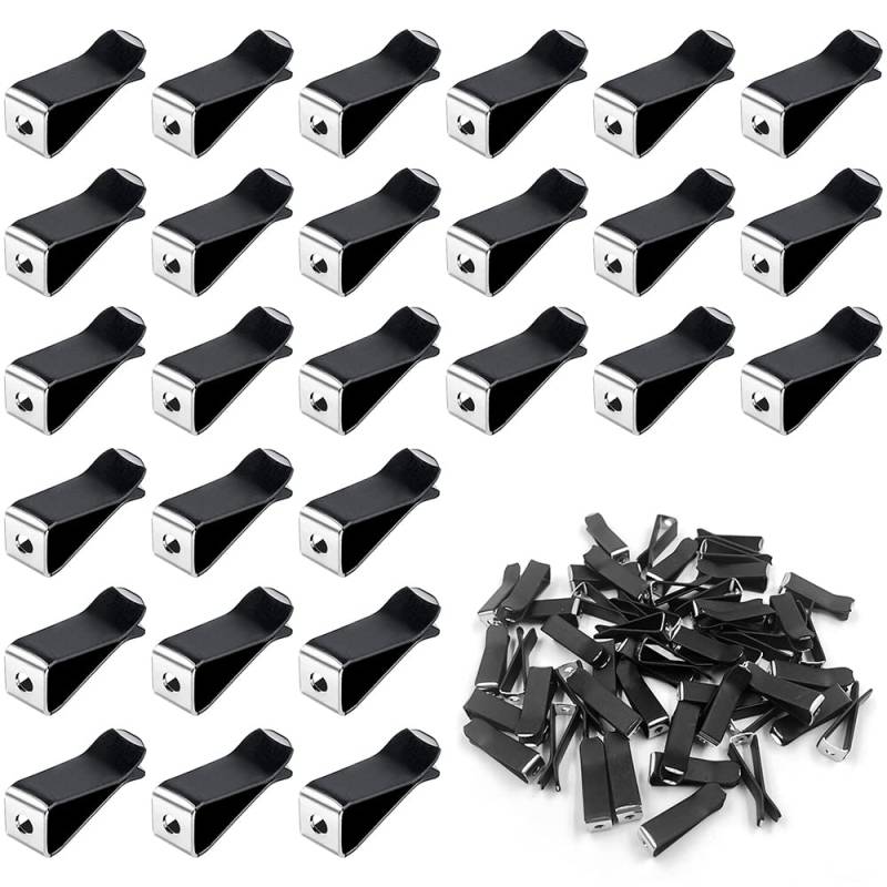 lyfLux 50 Stück Quadratischer Kopf Auto Vent Clip Luftduft Clips für Auto Vent Dekoration (schwarz) von lyfLux