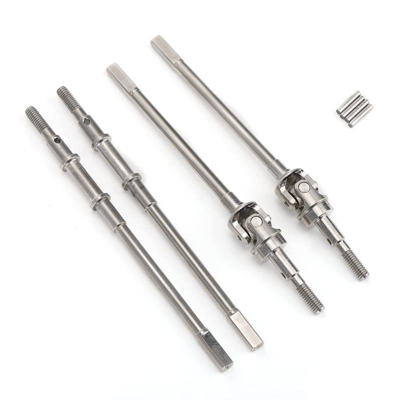 lyrlody RC Drive Shaft Axle, RC Antriebswelle aus Edelstahl, Vordere Hintere RC-Antriebswellenachse für AXIAL SCX10 II 90046 90047 1/10 RC Auto Modell von lyrlody