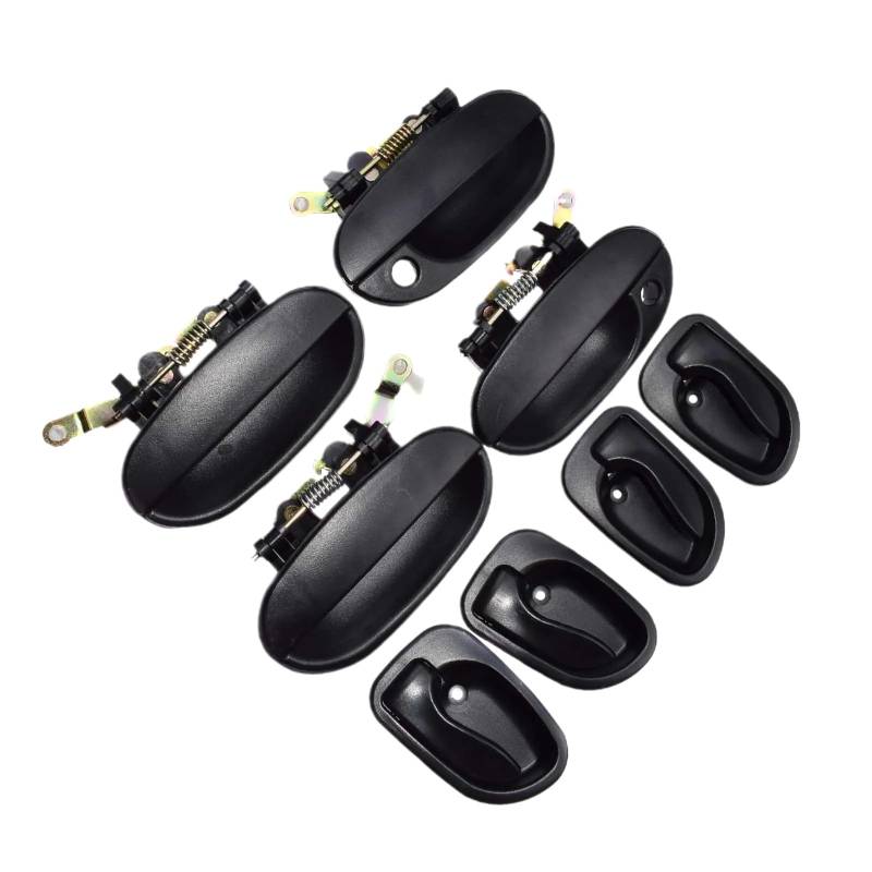 8pcs Black Door Handles Compatible With Accent 1995-1999 Models 8261022001 8265022000CA 8266022000CA 8366022000CA von mGFWZK