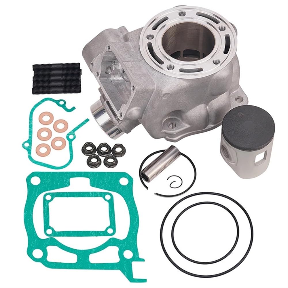 Kompatibler 54-mm-Motorrad-Luftzylinderblock mit Kolbenringen und komplettem Dichtungssatz für YZ125 2005–2022(CYLINDER KIT) von mGFWZK