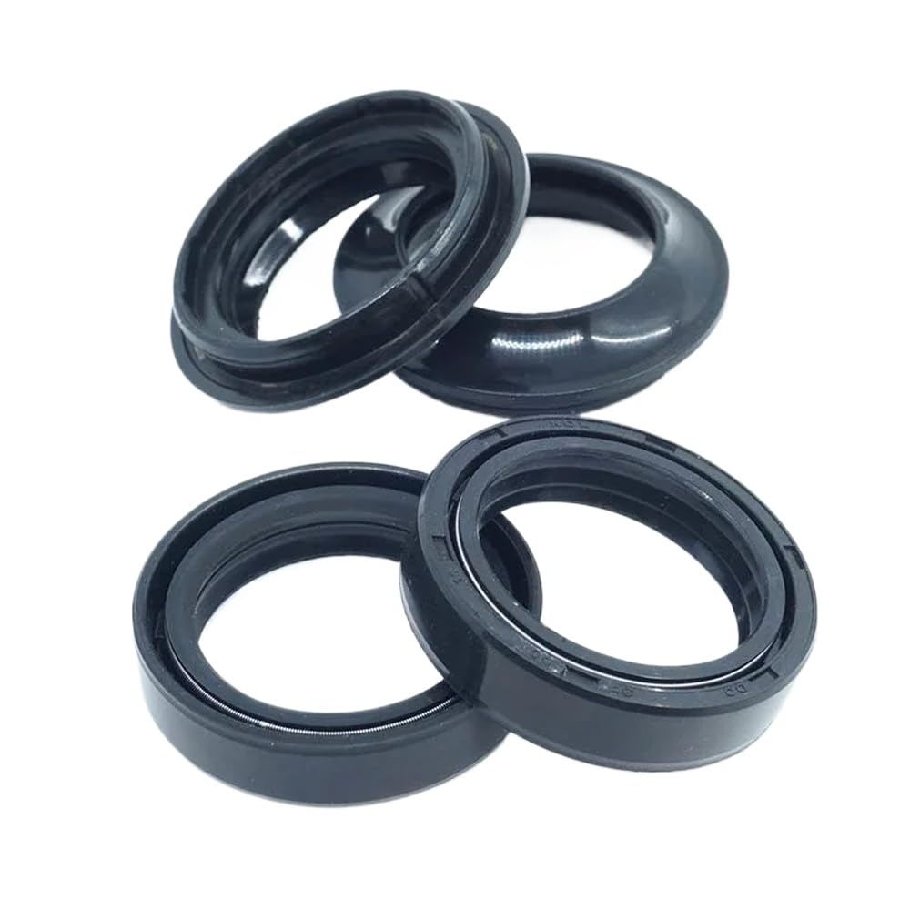 Vorderradgabel-Öldichtung und Staubwischer-Set, kompatibel mit ZX10R 2011–2019, ZX10RR 2017–2019, Vulcan 1500 1600 Mean Streak 2002–2006(Oil Dust Seals) von mGFWZK