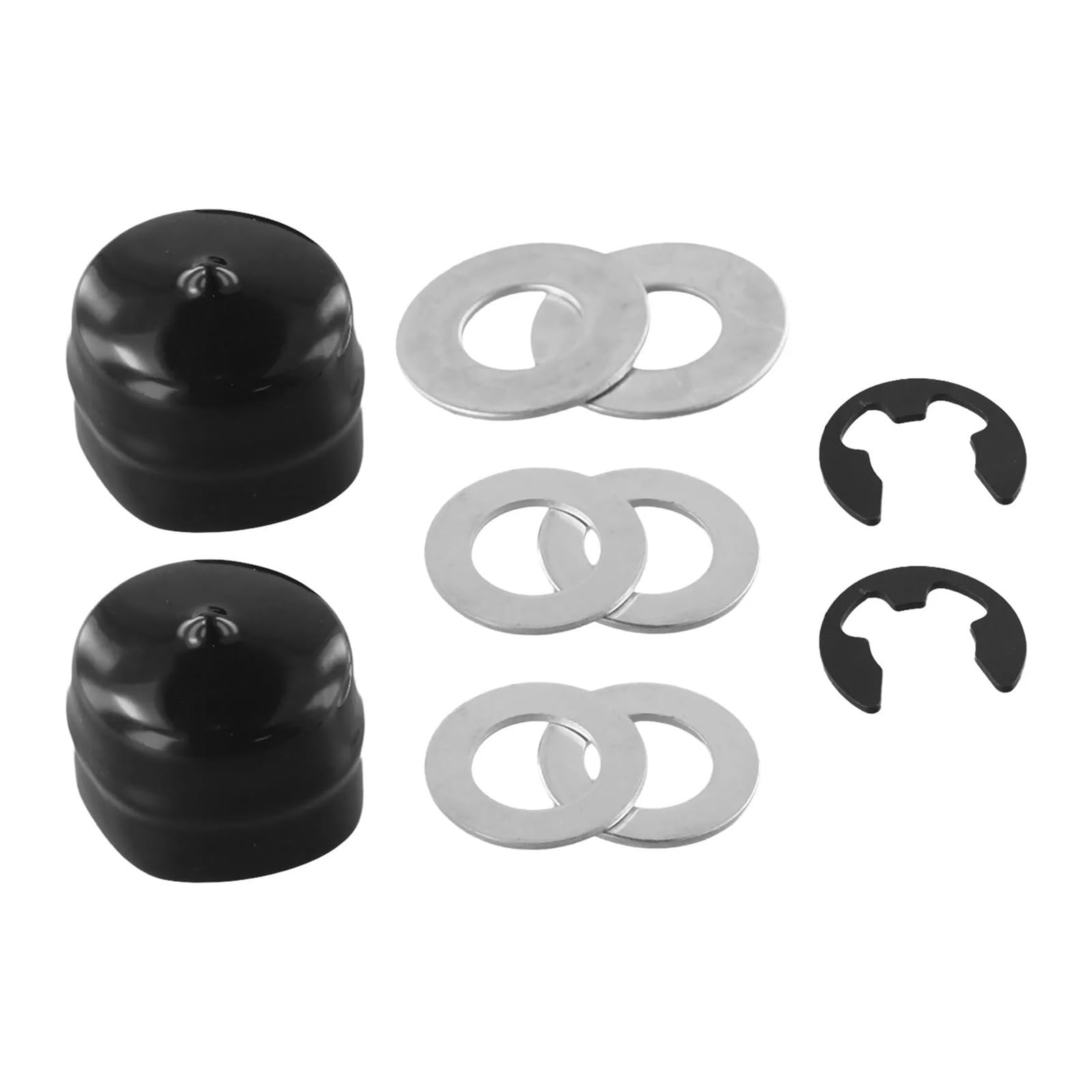 Hardware-Kit Compatible with Radlager vorn Compatible with Rasenmäher 9040H Kompatible Naben Anlaufscheiben Sicherungsscheiben E-Clips Radkappe von mGFWZK