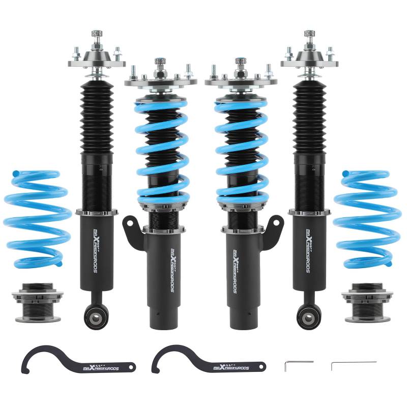 maXpeedingrods Gewindefahrwerk Dämpfung Einstellbar für BMW 3er E46 330i 98-05 von maXpeedingrods