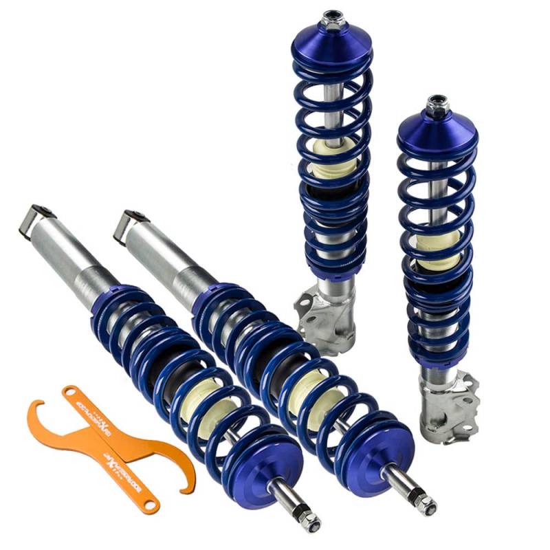 maXpeedingrods Gewindefahrwerk Für Volkswagen Golf MK2 1985-1992 (19E) Jetta II 1G 1984-1992-Blau von maXpeedingrods