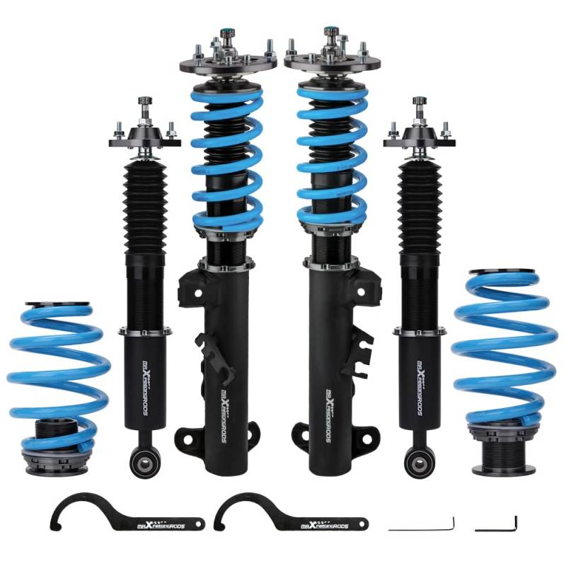 maXpeedingrods Gewindefahrwerk Vorne und Hinten für E36 24-stufig Sportfahrwerk Dämpfung Einstellbar Schraubfahrwerk Tieferlegungssatz Fahrwerk Tieferlegung Bj. 1991–1998 von maXpeedingrods