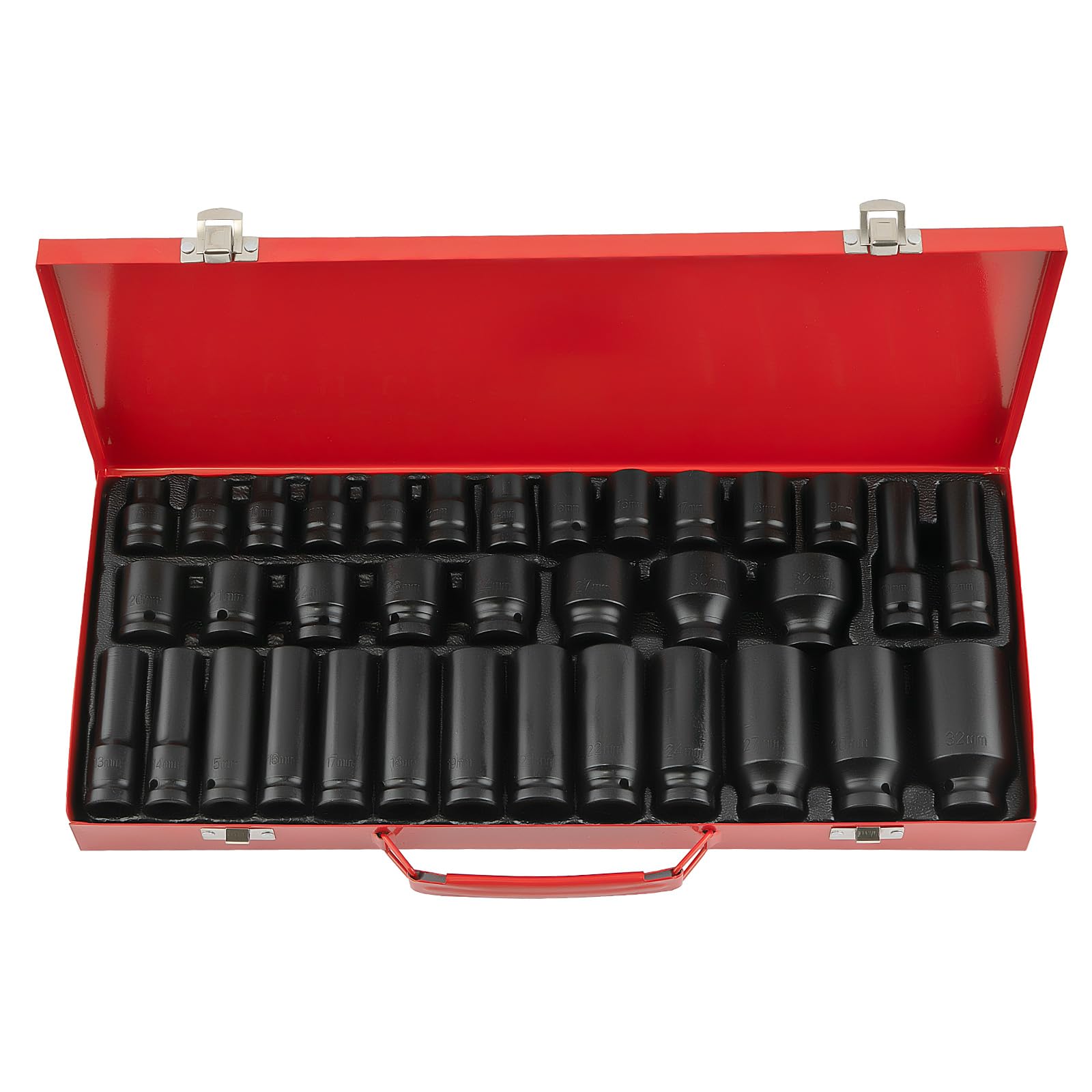 maXpeedingrods Kraft-Schlagschrauber-Nüsse Steckschlüssel-Satz-Set Schlagnüsse 1/2" 8-32mm von maXpeedingrods