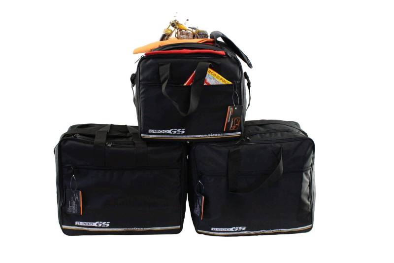 made4bikers Promotion-Bag: Set Koffer UND TopCase Innentaschen passend für BMW R1200GS-LC (K51) ADVENTURE ab Bj. 2014 (R1200 GS LC) mit ALU-Koffern von made4bikers