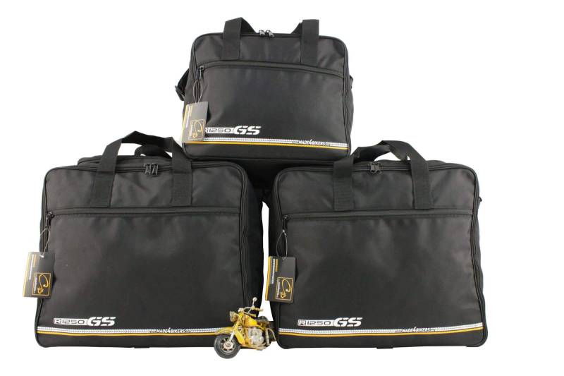 made4bikers Promotion-Bag: Set Koffer UND TopCase Innentaschen passend für BMW R1250GS-LC (K51) ADVENTURE ab Bj. 2018 (R1250 GS) mit ALU-Koffern von made4bikers