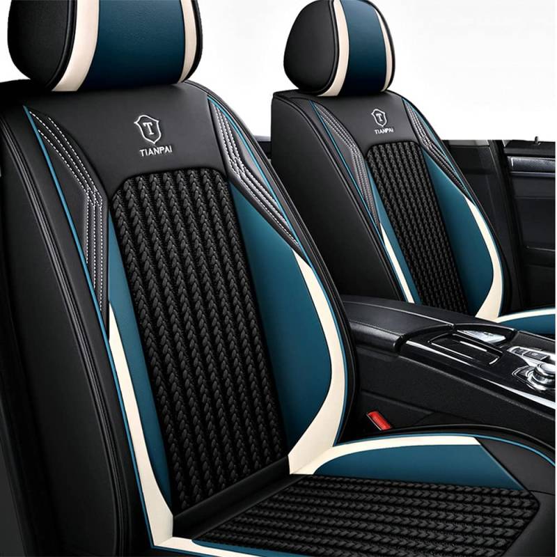 maipula Allwetter-Autositzbezug Für Seat Ateca 5 Sitze ，Kunstleder Autositzbezüge Full Set,blau von maipula