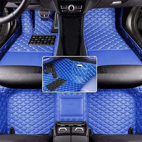 Anpassen Auto Fußmatte für Ford Fiesta Focus Ranger Edge Expedition Explorer wasserdichte Fussmatten rutschfeste Automatten Blau von maiqiken