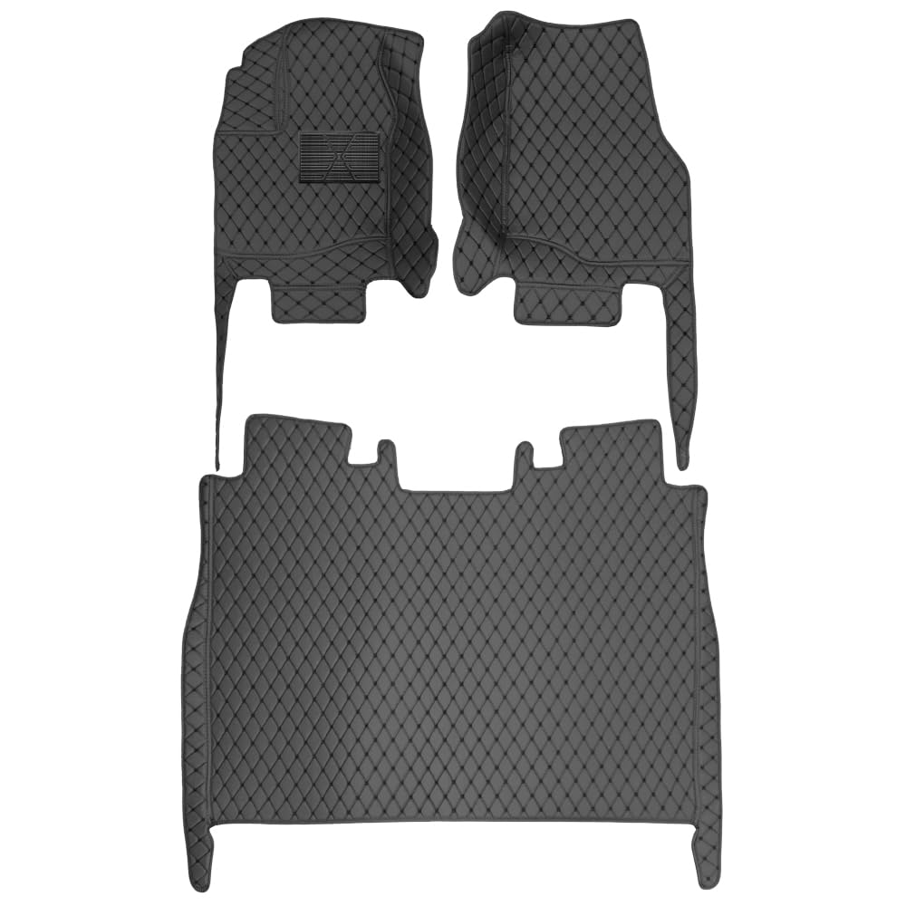 Auto Fußmatten für Ford F-150 2021-present, Allwetter Fussmatten Set Zubehör Fußmatte,Schwarz(Tatsächliches Aufnahmebild) von maiqiken