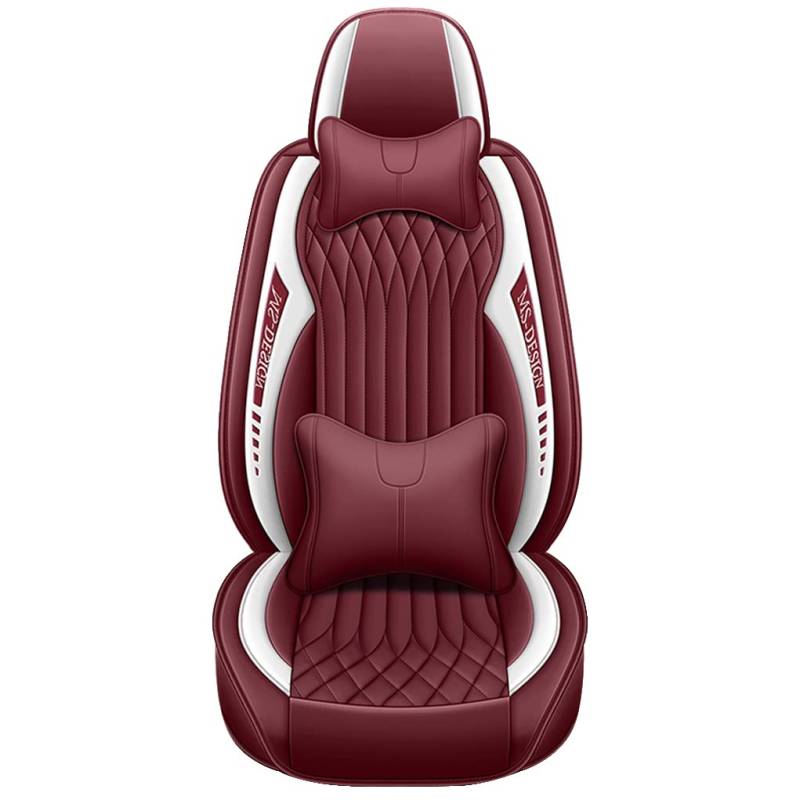 maiqiken Sitzbezug Für Skoda Yeti Komplettset 5 Sitze Allwettereinsatz Autositzbezug Rot von maiqiken