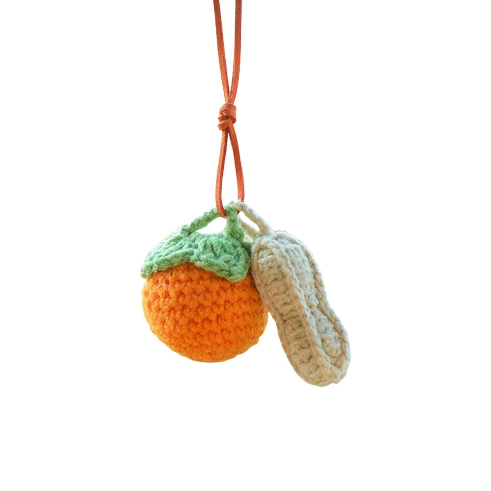 manhegari Nette Rückspiegelzubehör, Häkelautozubehör - Häkelschändungsbedingter Lucky Charm Ornament - Ästhetische Autokoration, kreatives Design für jugendliche Mädchen, Frauen von manhegari