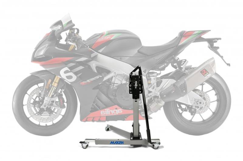 MAX2H Zentralständer EVOLIFT für Aprilia RSV4 1100 Factory (Euro 4) (2019-2020) - grau von max2h