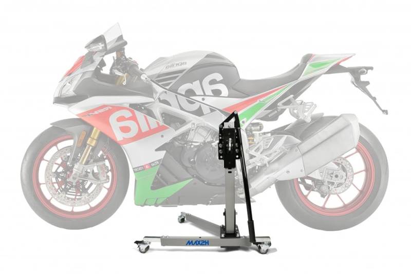 MAX2H Zentralständer EVOLIFT für Aprilia RSV4 RF (Euro 4) (2017-2018) - grau von max2h