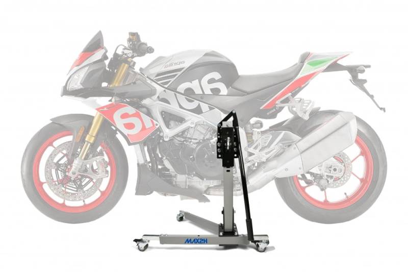 MAX2H Zentralständer EVOLIFT für Aprilia Tuono V4 1100 Factory (Euro 4) (2017-2018) - grau von max2h