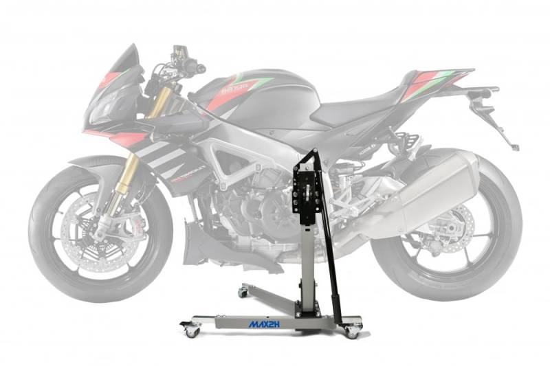 MAX2H Zentralständer EVOLIFT für Aprilia Tuono V4 1100 Factory (Euro 4) (2019-2020) - grau von max2h