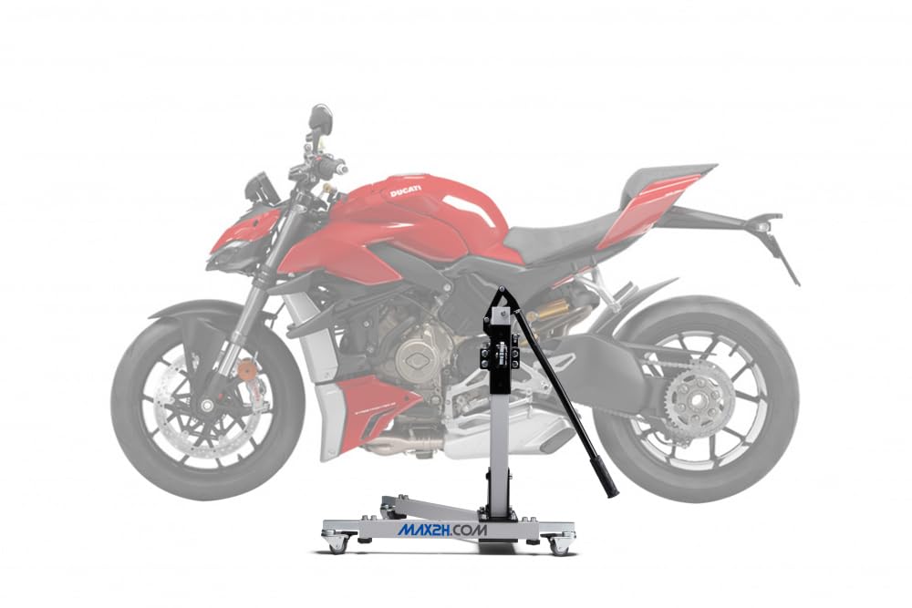 MAX2H Zentralständer EVOLIFT für Ducati Streetfighter V4 S (2020-2022) - grau von max2h