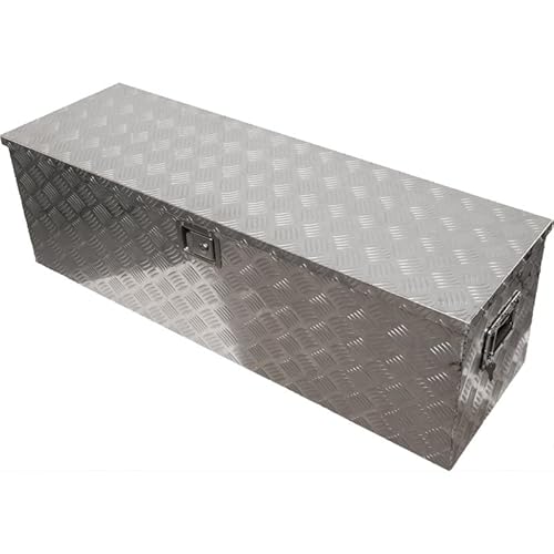 mb-m Werkzeugkasten aus Aluminium 123x38x38cm Staubox Alubox abschließbar PKW Anhänger von mb-m