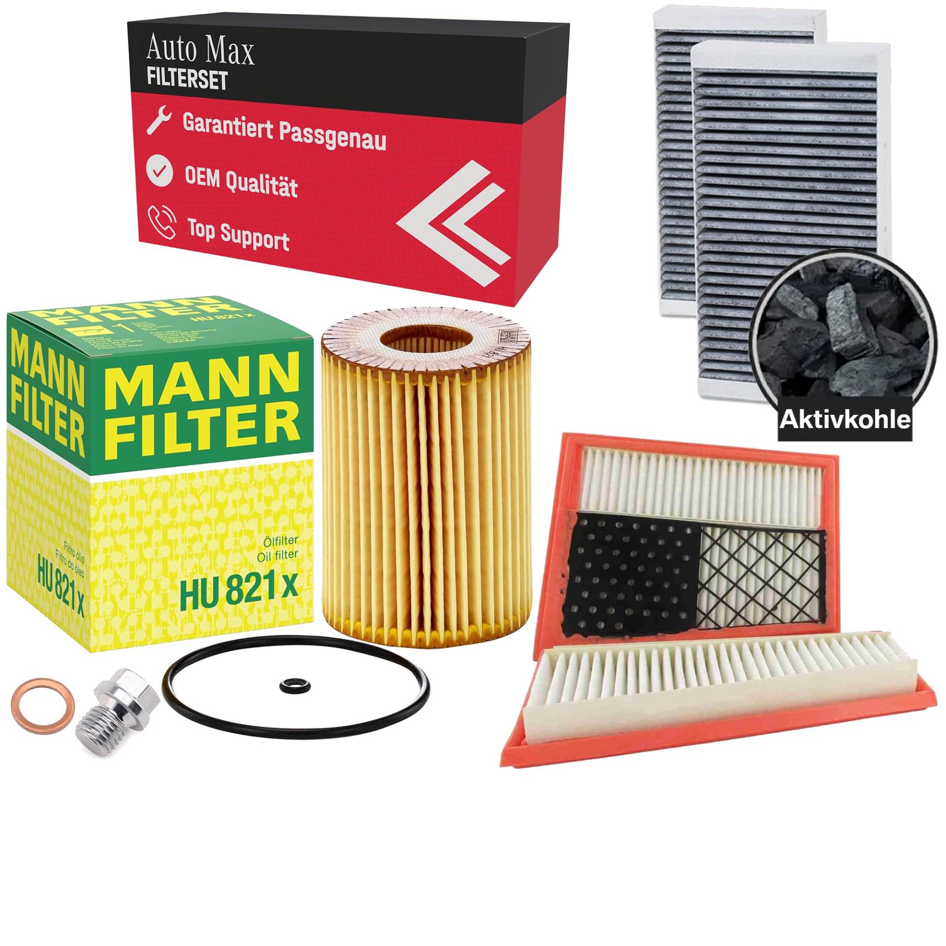 Filterset Inspektionspaket Mercedes M ML W164 | R-Klasse W251 | ML/R 280 CDi (190 PS) | ML/R 320 CDi (224 PS) | Diesel von mbmax