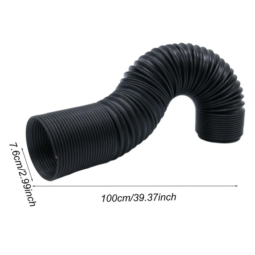 Ansaugschlauch für Kfz-Luftfilter Kaltluftansaugrohr Luftkanal Induktionsansaugrohrschlauch Lufteinlass Flexibles Rohr Induktionsansaugschlauch Auto-Einlassrohrschlauch Air Filter Intake Hose(Black) von mcctrwwb