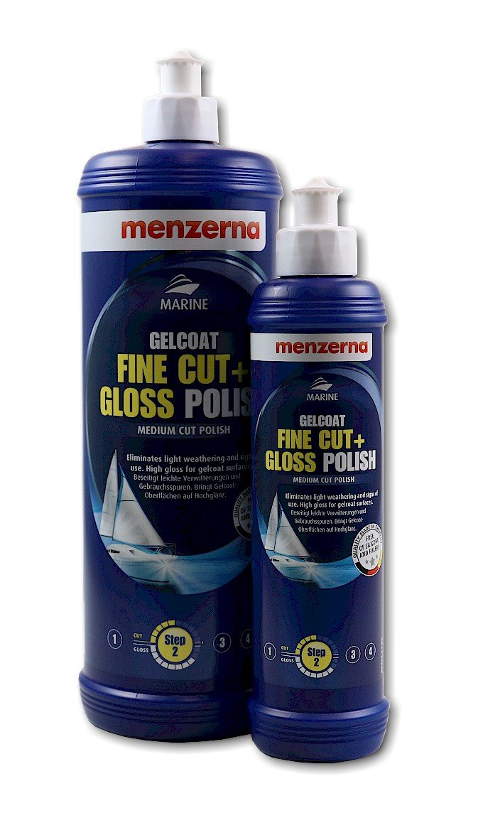 menzerna Gelcoat Fine Cut + Gloss Polish Medium Cut Polish Schleifpolitur 250 ml von menzerna