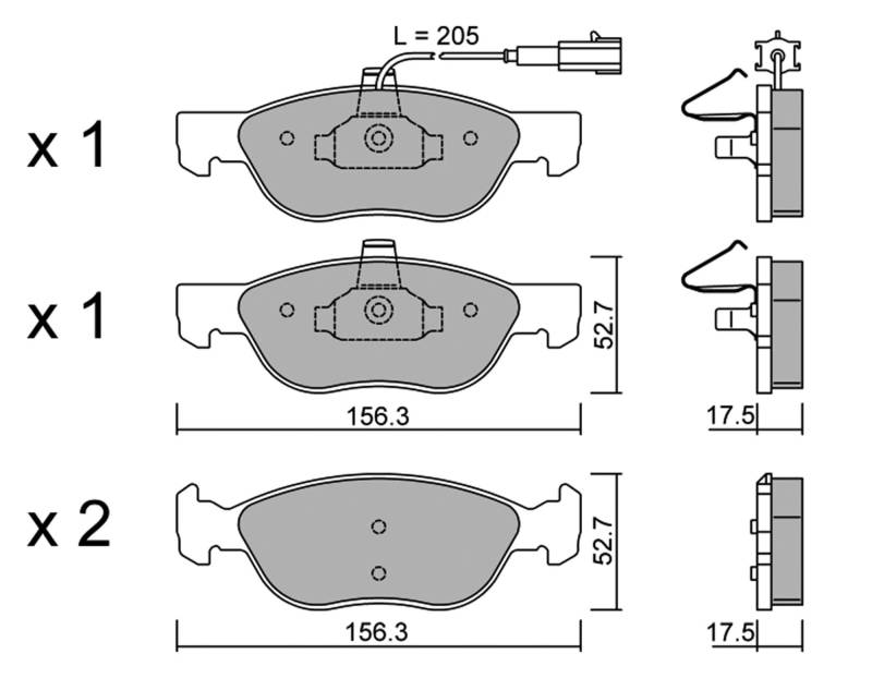 metelligroup 22-0082-0 Bremsbeläge, Made in Italy, Ersatzteile für Autos, ECE R90-zertifiziert, Kupferfrei von metelligroup