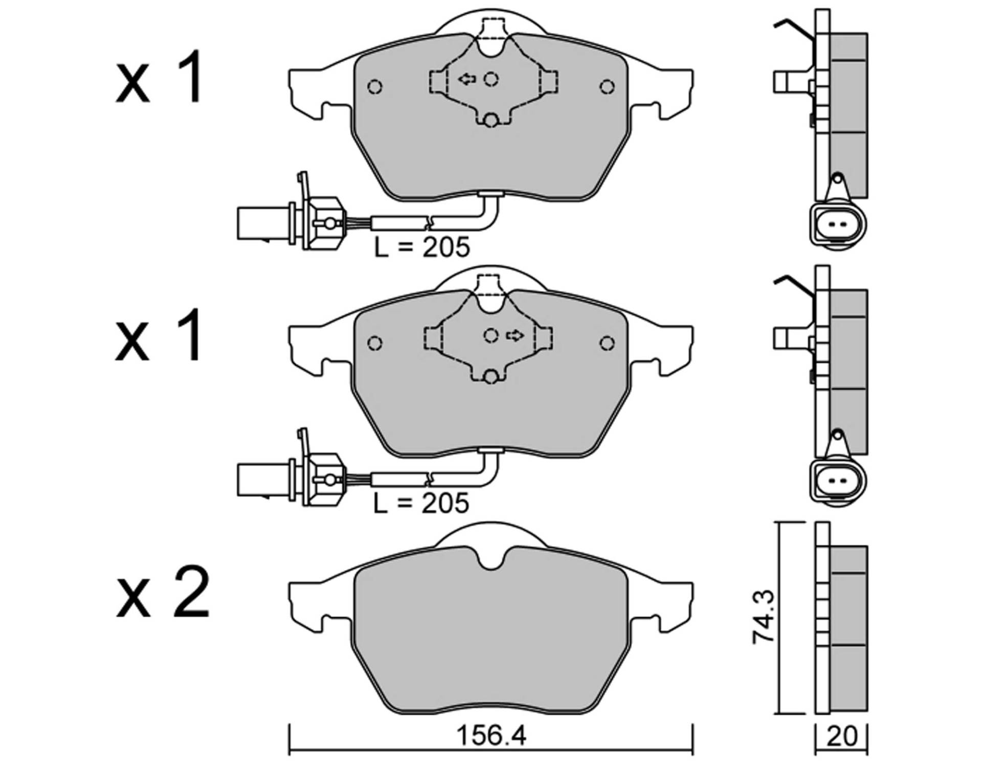 metelligroup 22-0181-3 Bremsbeläge, Made in Italy, Ersatzteile für Autos, ECE R90-zertifiziert, Kupferfrei von metelligroup