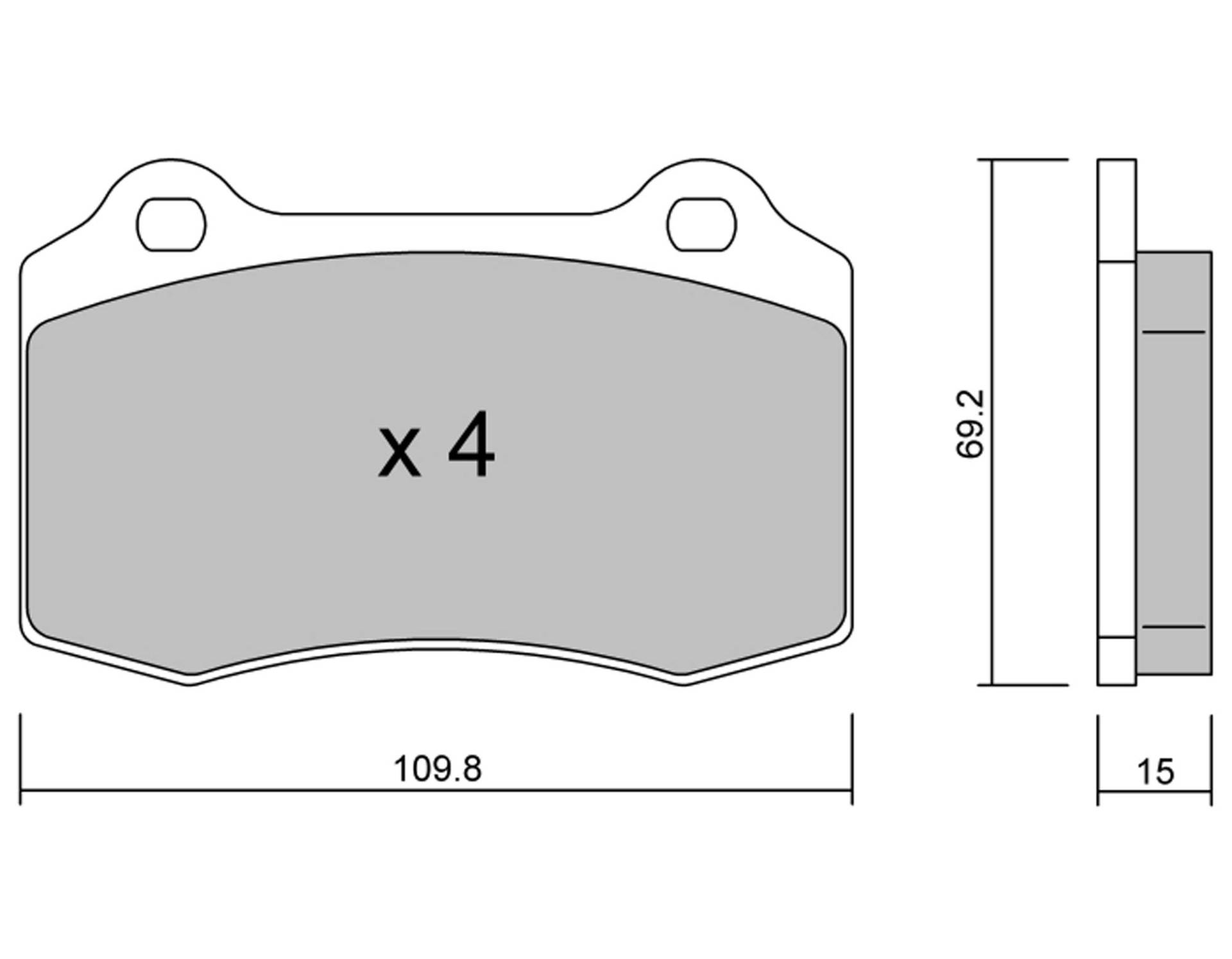 metelligroup 22-0251-2 - Made in Italy - Bremsbeläge von metelligroup