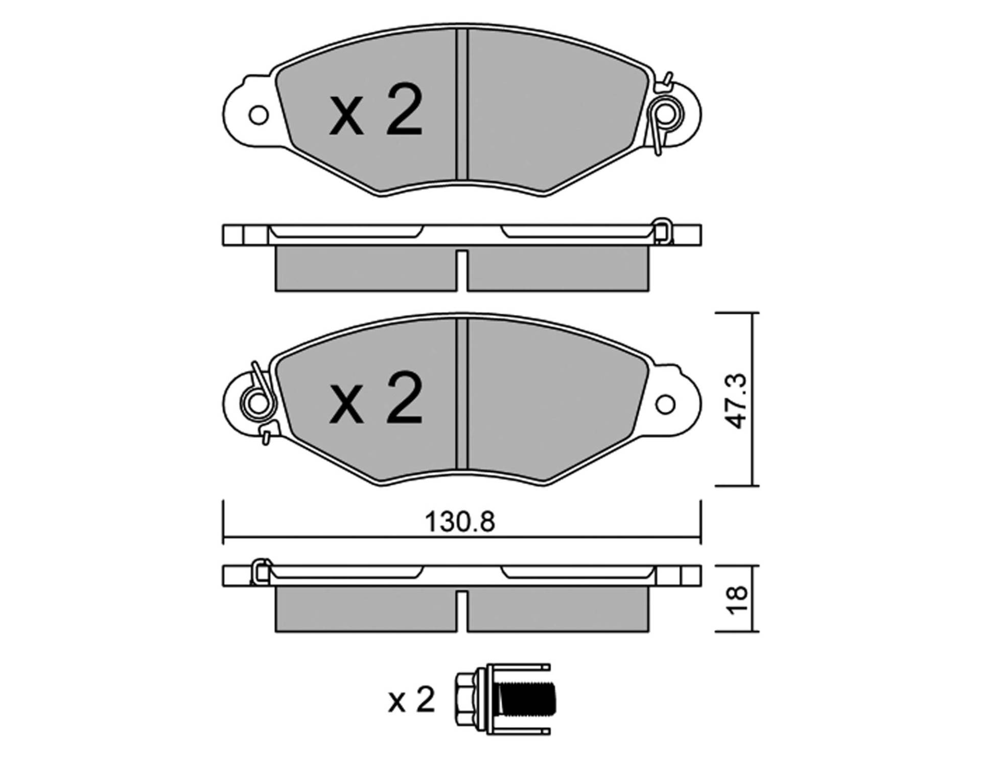 metelligroup 22-0253-0 Bremsbeläge, Made in Italy, Ersatzteile für Autos, ECE R90-zertifiziert, Kupferfrei von metelligroup