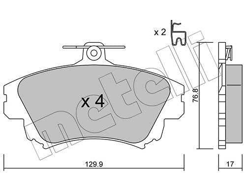 metelligroup 22-0286-0 - Made in Italy - Bremsbeläge von metelligroup