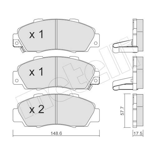 metelligroup 22-0298-0 - Made in Italy - Bremsbeläge von metelligroup